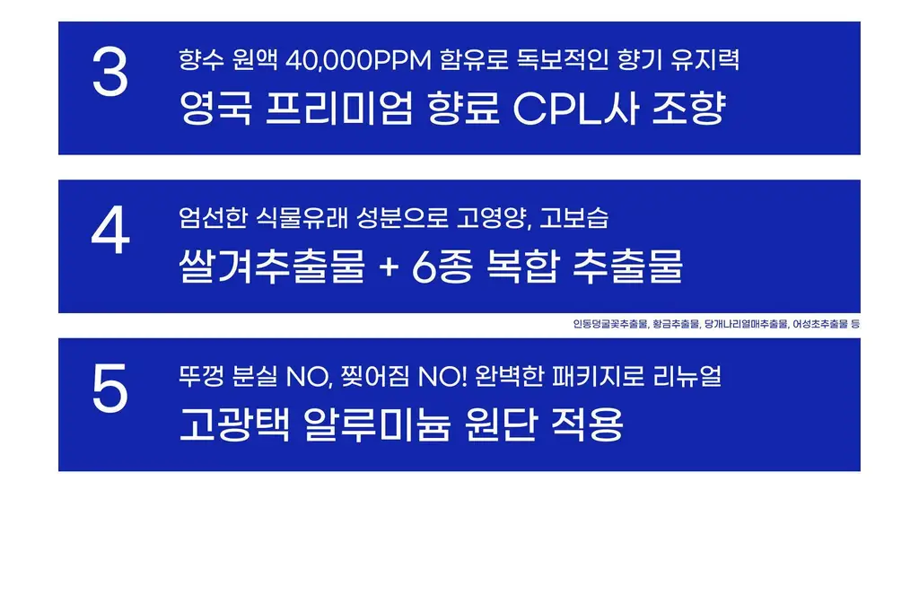 [미백 주름 기능] 배쓰프로젝트 퍼퓸 핸드크림 50ml 3종 택1 상세페이지 6